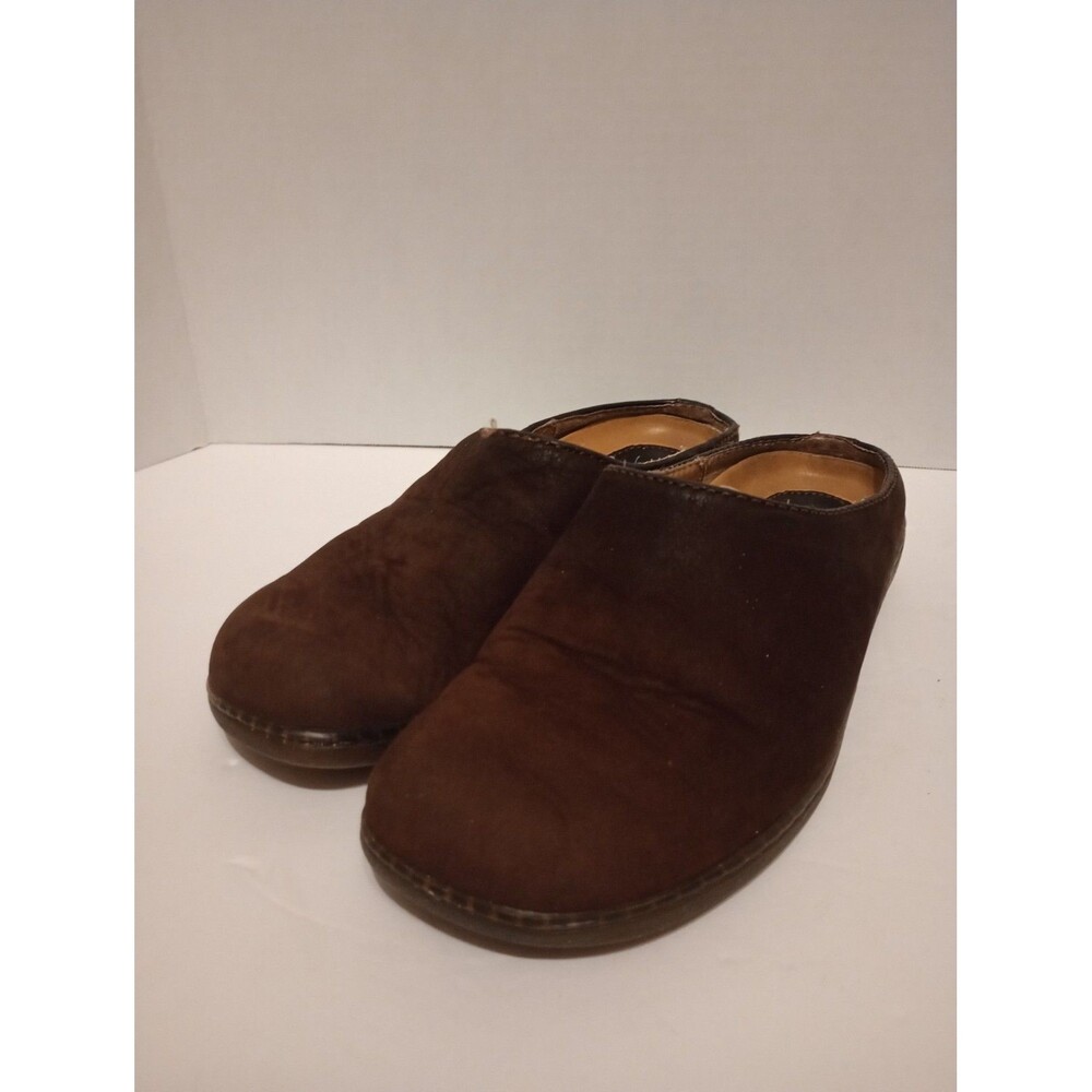 Natur Size 7 M Mules Slipon Nubuck Dark Brown